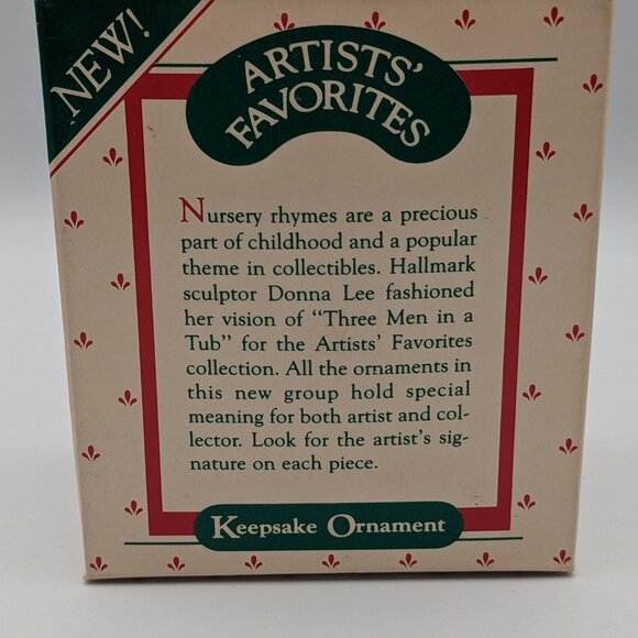 Hallmark Keepsake Three Men in a Tub 1987, Vintage Christmas Ornament - Picture 8 of 11